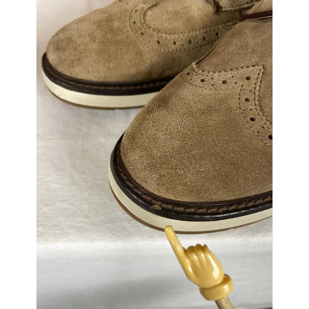 Vince Camuto Edwyn Men's Tan Suede Wingtip Oxford Sneakers Size 12M